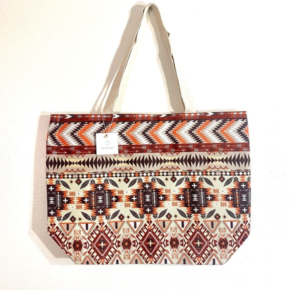 AZTEC PATTERN TOTE BAG, New! 🌵 - Picture 2 of 11